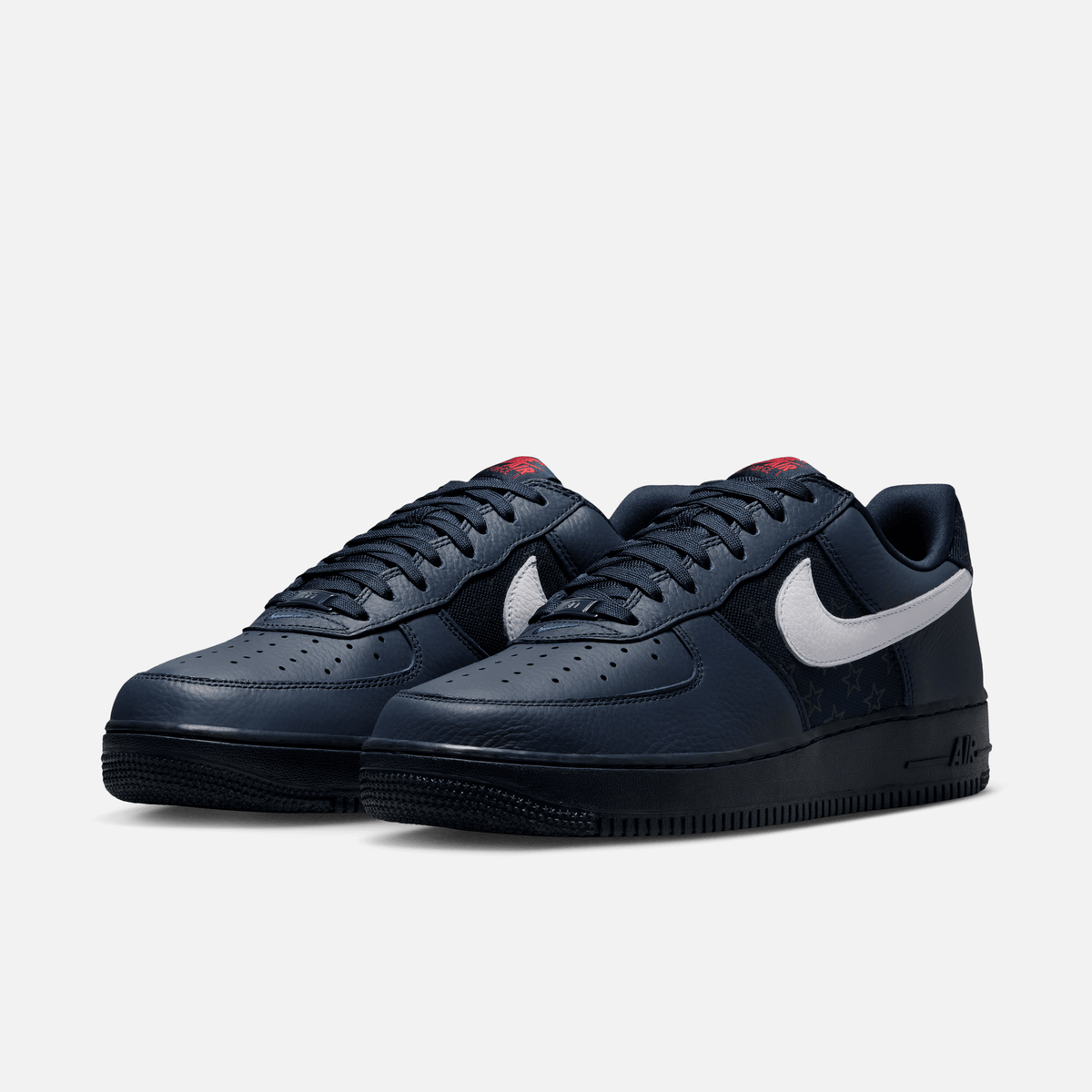 Nike Air Force 1 Low - Azul-escuro / Vermelho / Branco / Multicolorido