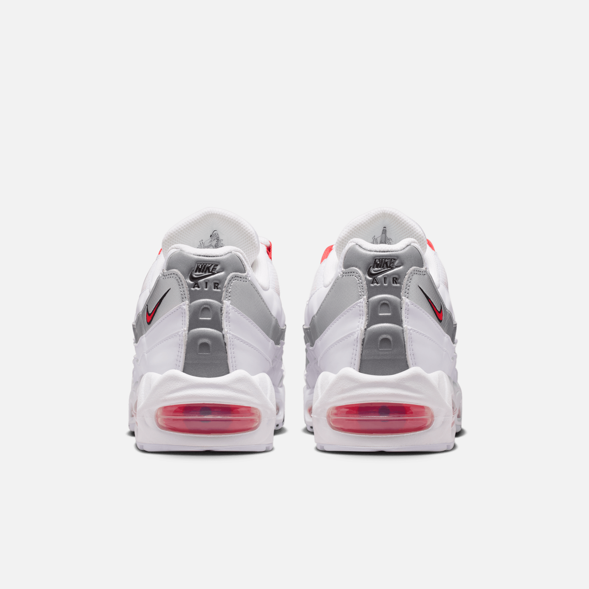 Nike Air Max 95 Big Bubble England - Branco / Prateado metálico / Azul-escuro / Vermelho