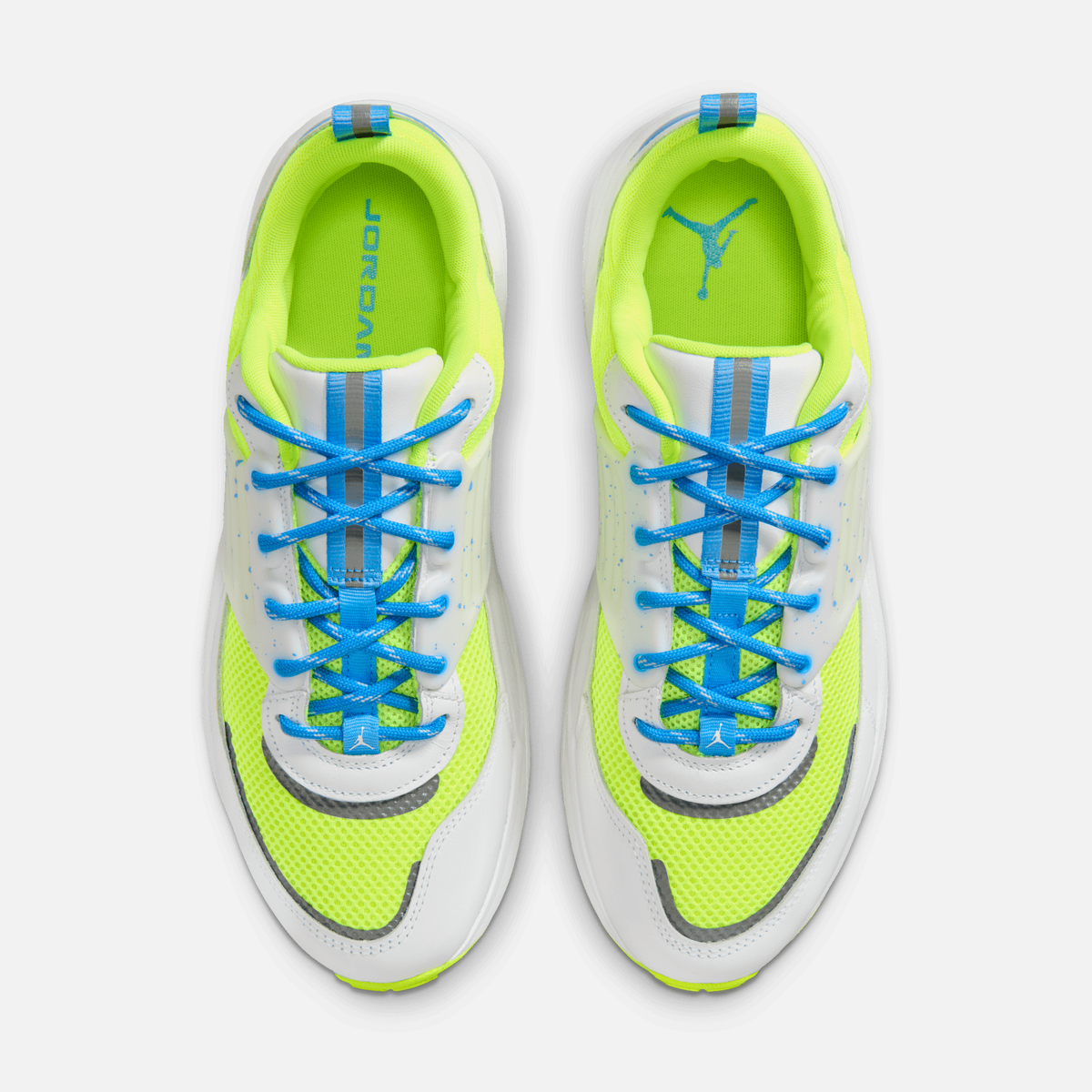 Air Jordan Trunner O/S - Verde-neon / Azul-universitário / Branco