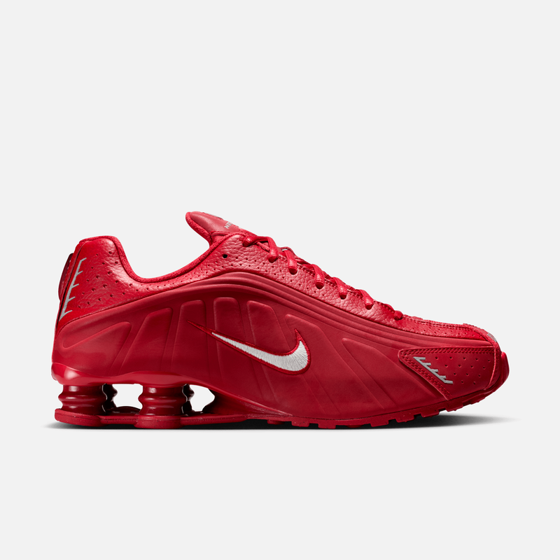 Nike Shox R4 - Vermelho / Prateado metálico