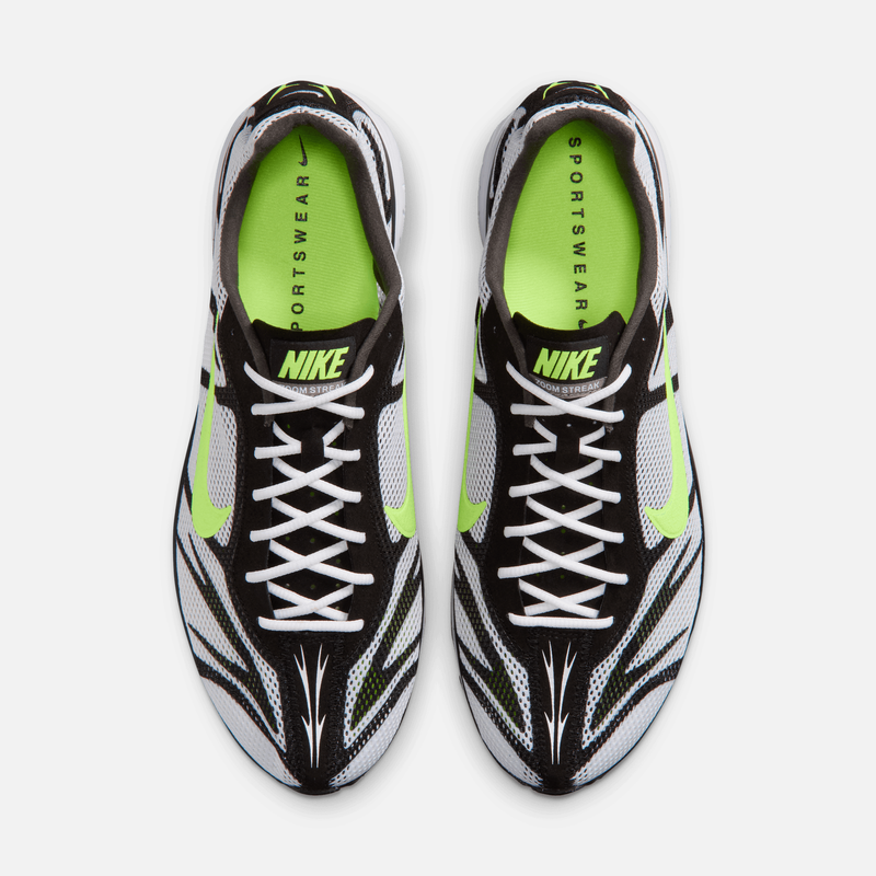 Nike Zoom Streak 3 - Branco / Verde-neon / Cinza-estanho / Preto