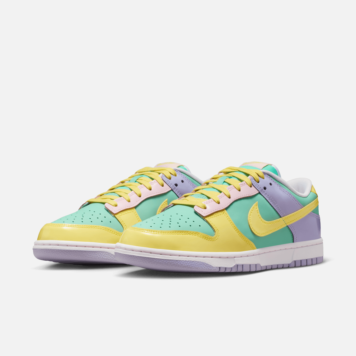 Nike Dunk Low Easter (2026) - Verde-esmeralda / Amarelo / Lilás-hortênsia / Branco / Rosa