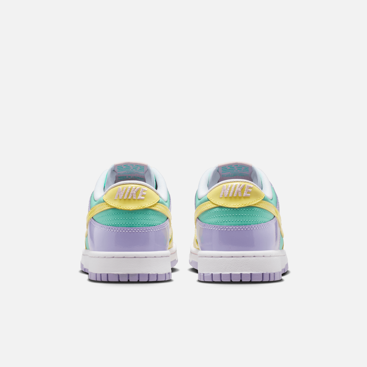 Nike Dunk Low Easter (2026) - Verde-esmeralda / Amarelo / Lilás-hortênsia / Branco / Rosa