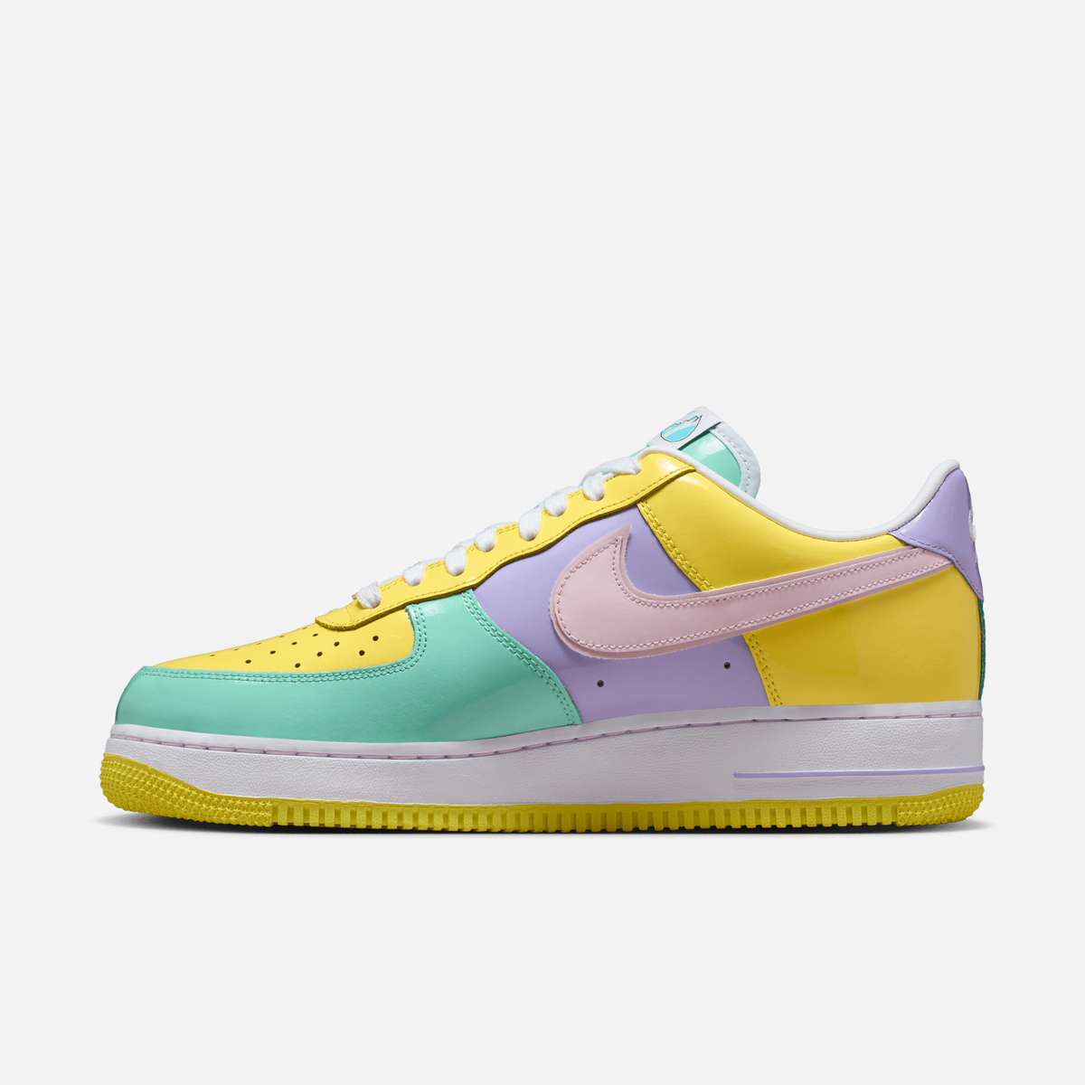 Nike Air Force 1 Low Easter (2026) - Amarelo / Rosa / Lilás-hortênsia / Verde-esmeralda / Branco