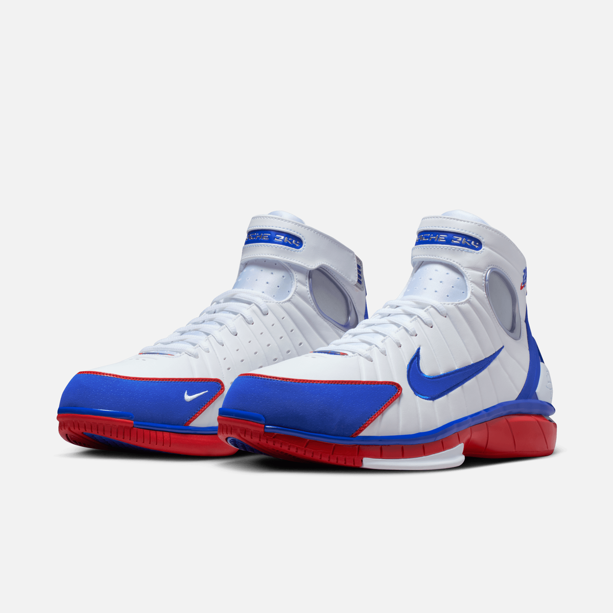 Nike Air Zoom Huarache 2K4 All Star - Branco / Azul-royal / Vermelho / Prateado metálico