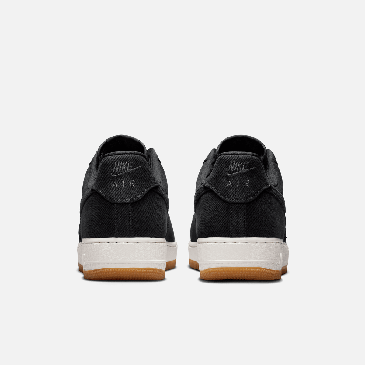 Nike Air Force 1 Low Denim - Preto / Cinza escuro / Caramelo-médio