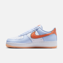 Nike Air Force 1 Low - Azul / Branco / Laranja / Prateado metálico