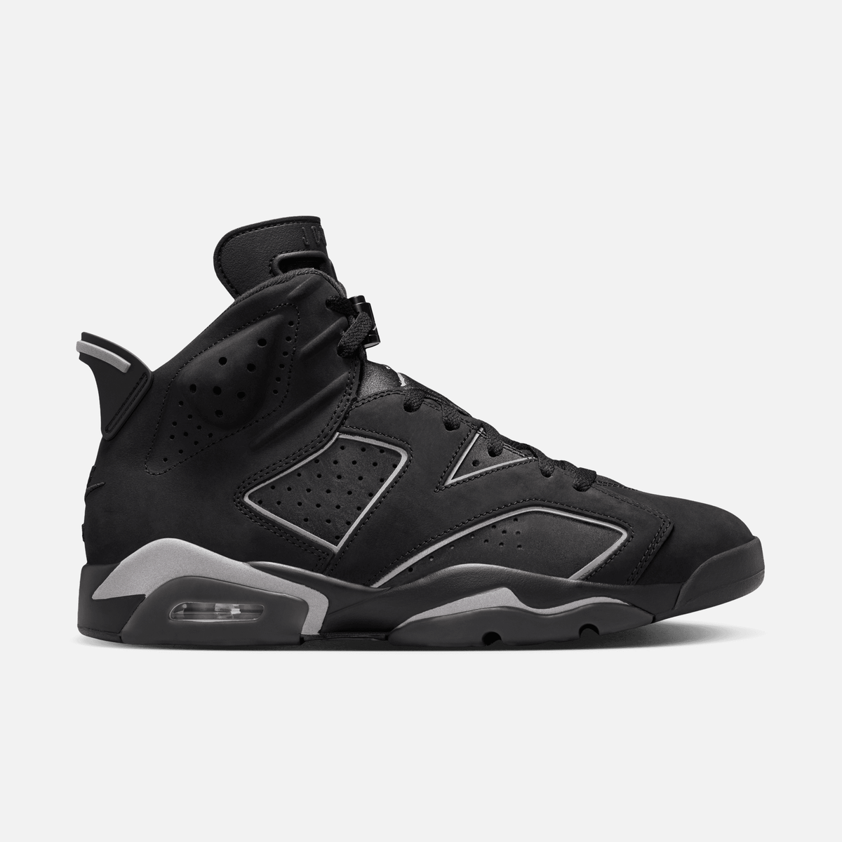 Air Jordan 6 Retro Cap and Gown - Preto / Cinza metálico / Prateado refletivo