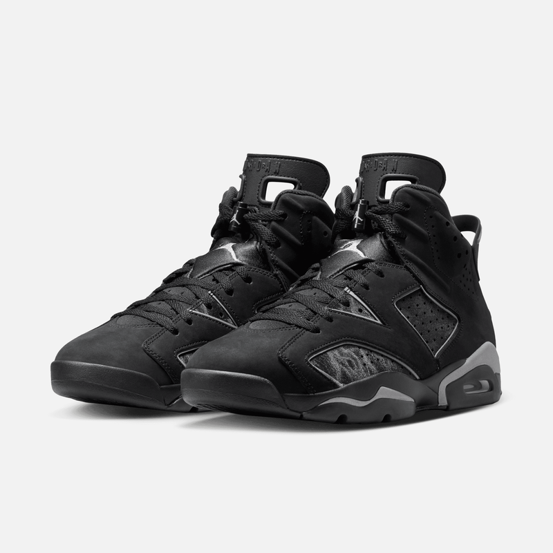 Air Jordan 6 Retro Cap and Gown - Preto / Cinza metálico / Prateado refletivo