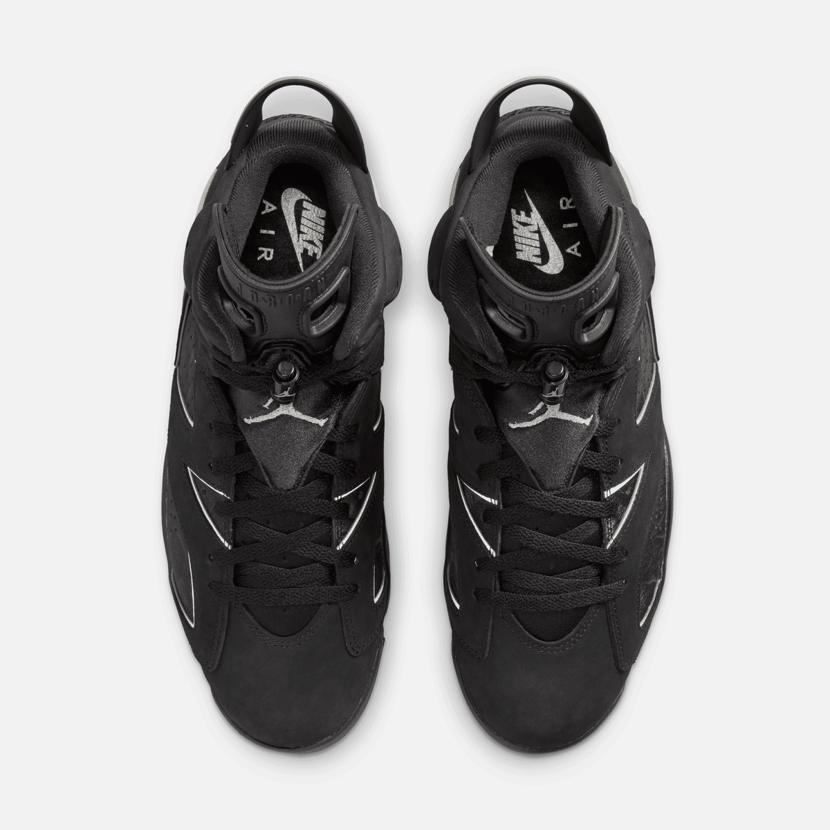 Air Jordan 6 Retro Cap and Gown - Preto / Cinza metálico / Prateado refletivo