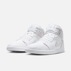 Air Jordan 1 Mid SE Distressed - Branco / Prateado