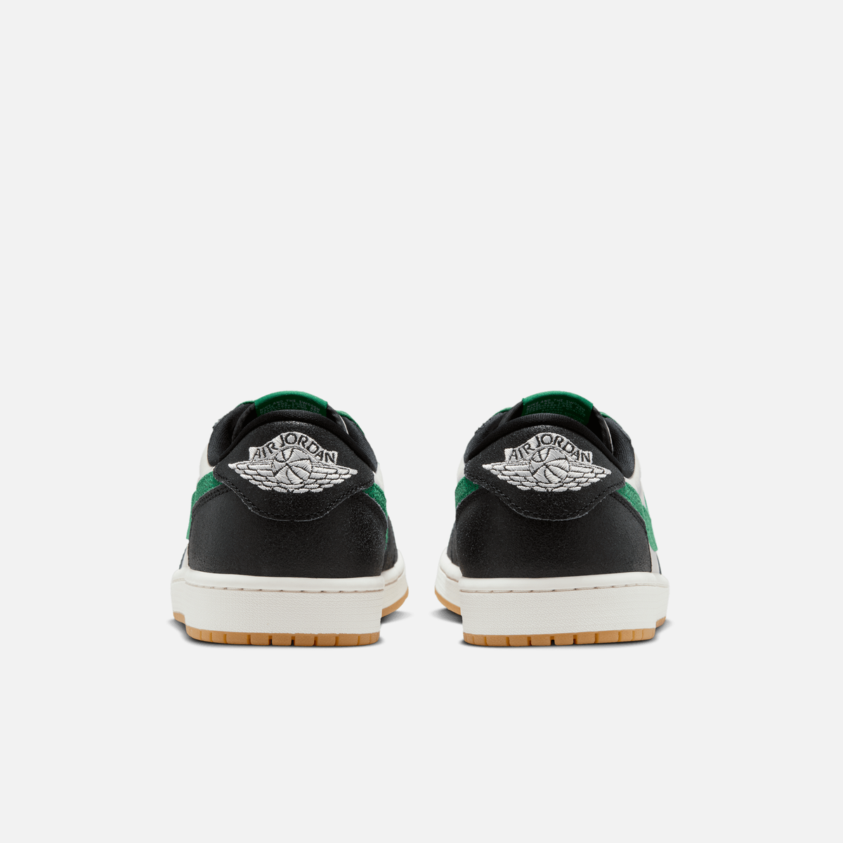 Air Jordan 1 Low OG - Branco-acinzentado / Verde / Preto / Caramelo-médio