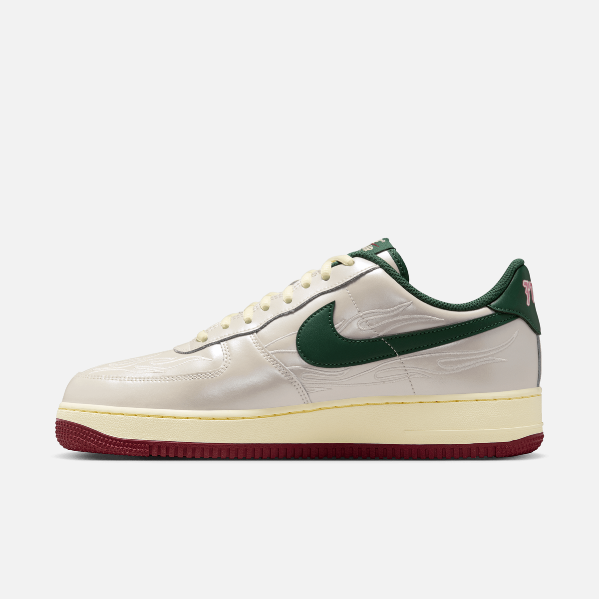 Nike Air Force 1 Low Mexico World Cup - Branco-acinzentado / Alabastro / Vermelho / Verde-abeto