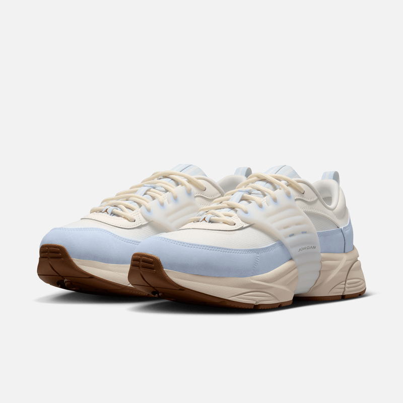 Air Jordan Trunner O/S - Branco-creme / Creme / Azul / Marrom-claro