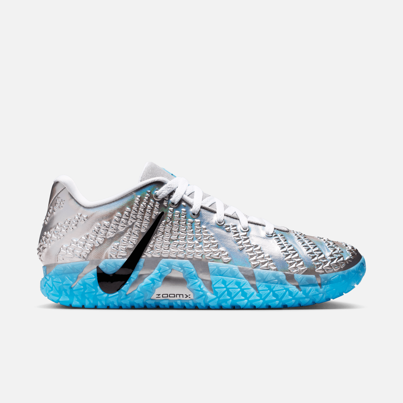 Nike Ja 3 Jurassic Park - Prateado metálico / Branco / Azul / Preto