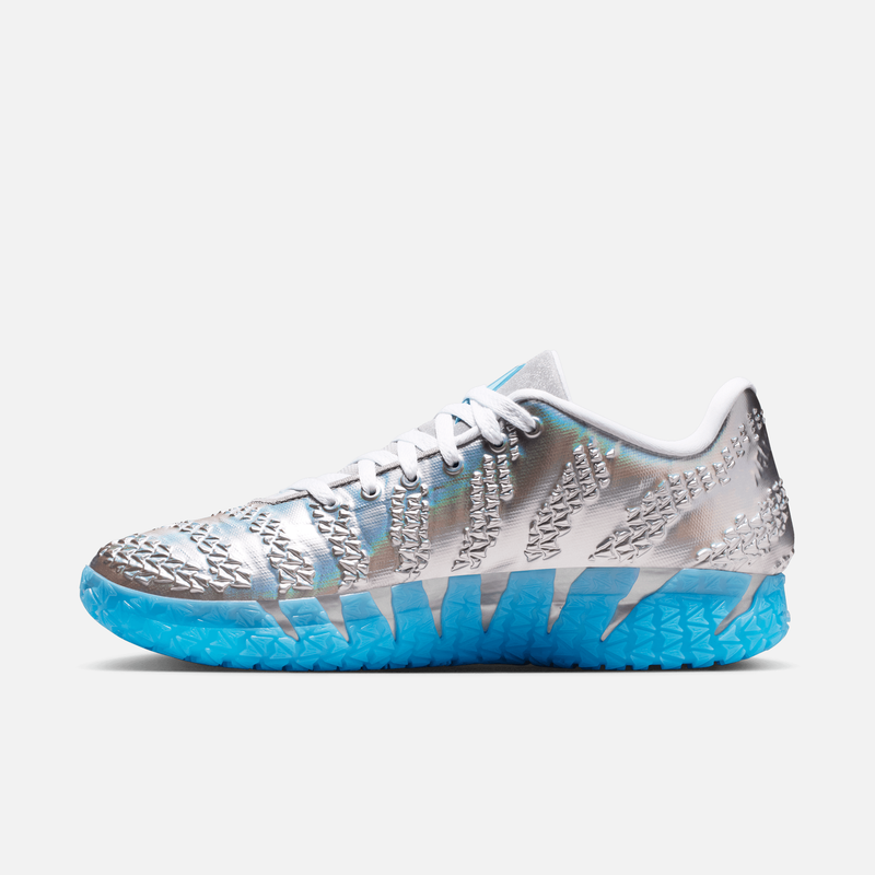Nike Ja 3 Jurassic Park - Prateado metálico / Branco / Azul / Preto