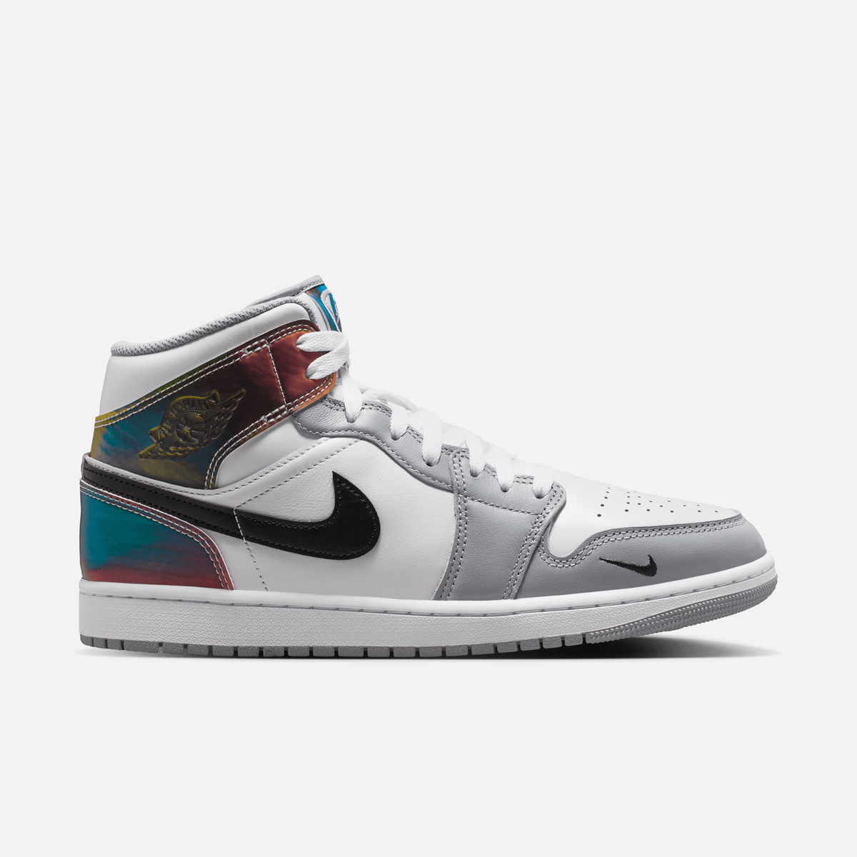Air Jordan 1 Mid SE Multicolorido - Multicolorido / Branco / Cinza / Preto