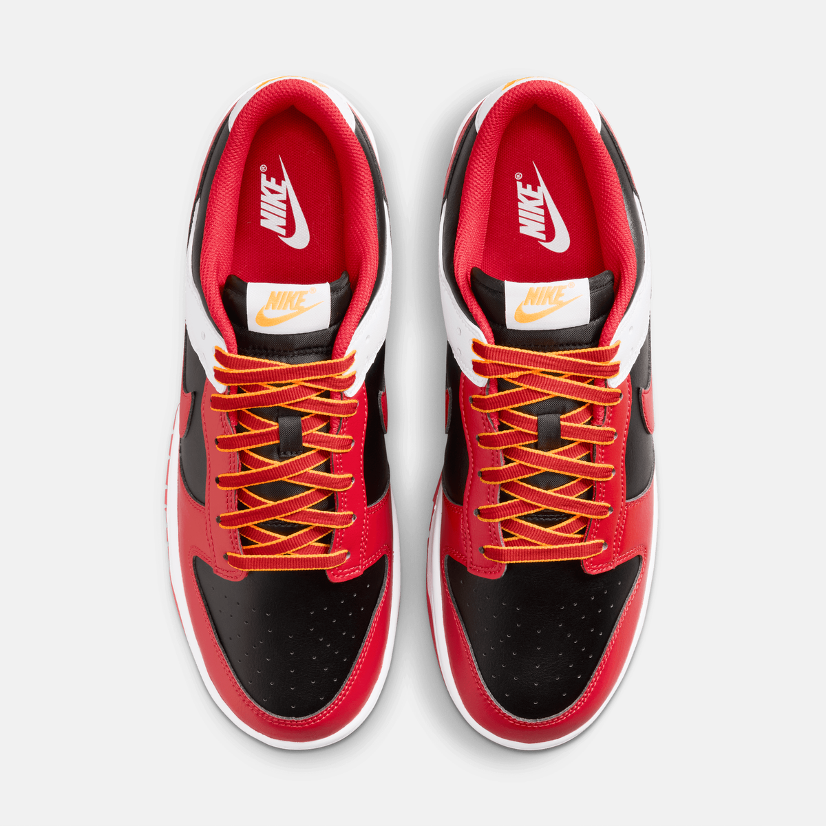 Nike Dunk Low - Preto / Vermelho / Dourado / Branco