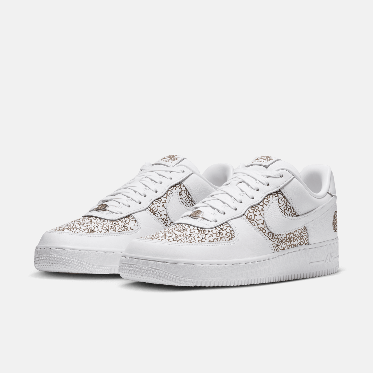 Nike Air Force 1 Low Family Reunion Morocco - Branco / Laranja / Vermelho / Marrom-claro