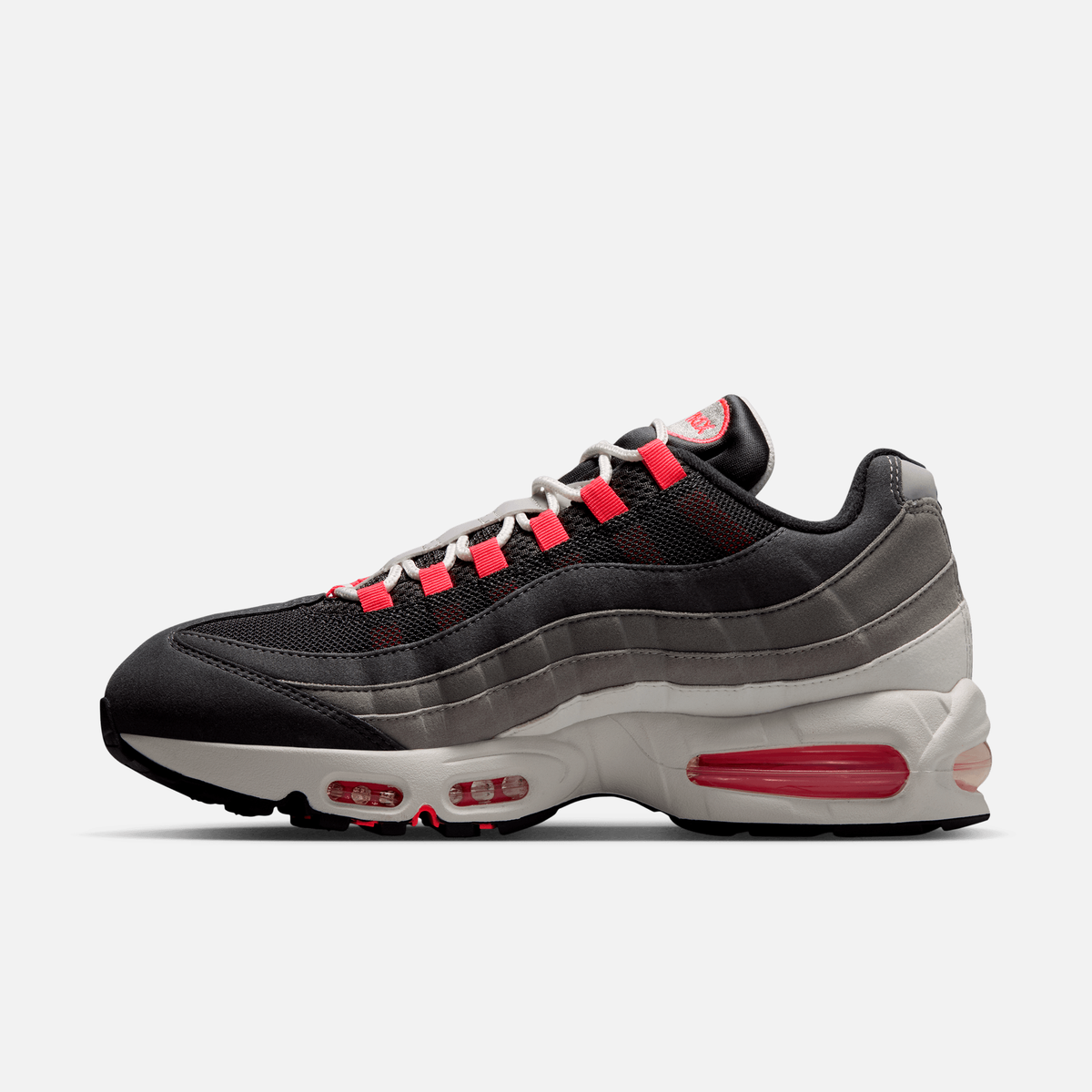 Nike Air Max 95 Big Bubble - Antracito / Cinza-grafite claro / Cinza-carvão claro / Vermelho