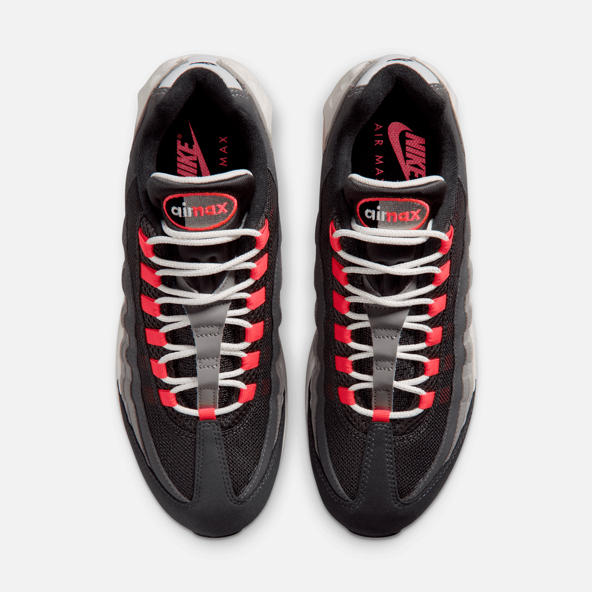 Nike Air Max 95 Big Bubble - Antracito / Cinza-grafite claro / Cinza-carvão claro / Vermelho
