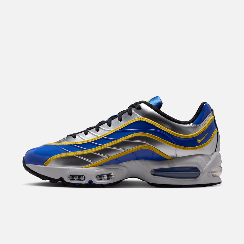 Nike Air Max Joga Bonito R9 Brazil - Prateado metálico / Amarelo-milho / Azul-royal / Preto