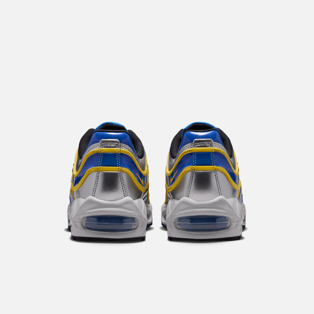 Nike Air Max Joga Bonito R9 Brazil - Prateado metálico / Amarelo-milho / Azul-royal / Preto