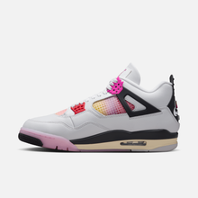 Air Jordan 4 Retro Comic - Branco-quebrado / Antracito / Cinza / Rosa / Rosa claro / Bege-cru