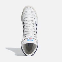 Adidas Top Ten Hi OG - Branco / Azul escuro / Vermelho / Azul-marinho
