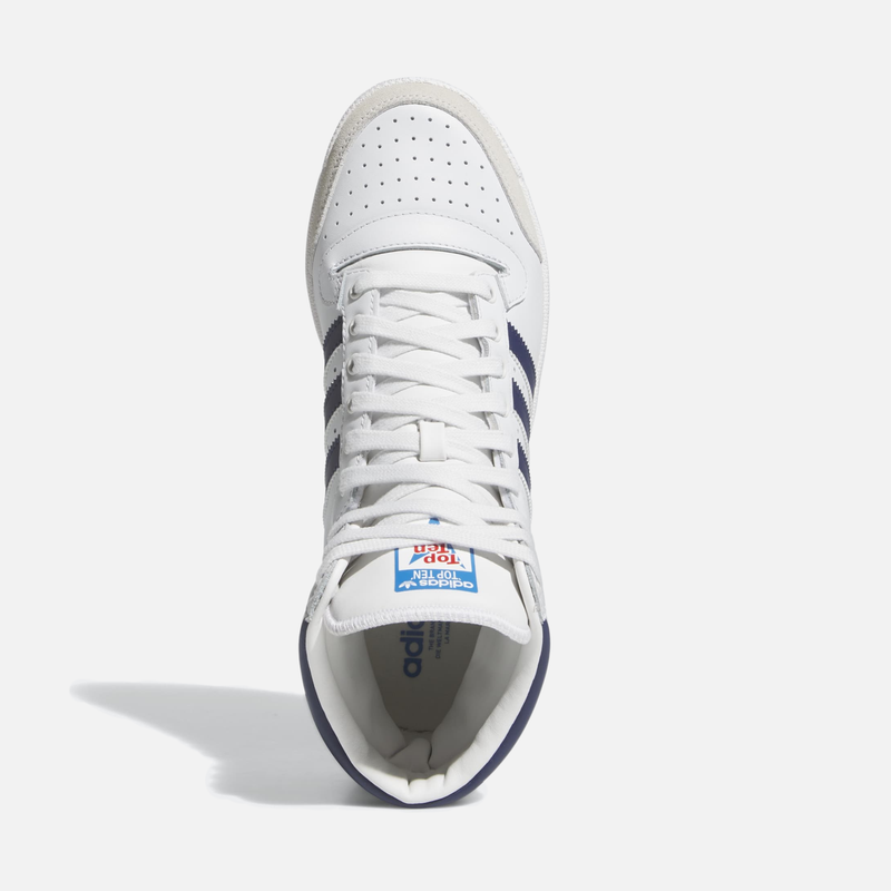 Adidas Top Ten Hi OG - Branco / Azul escuro / Vermelho / Azul-marinho