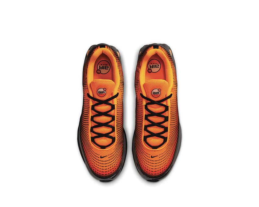 Tênis Nike Air Max DN SE em laranja, vermelho e preto — imagem 4