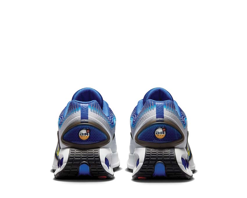 Tênis Nike Air Max DN SE em azul com amarelo e branco — imagem 4