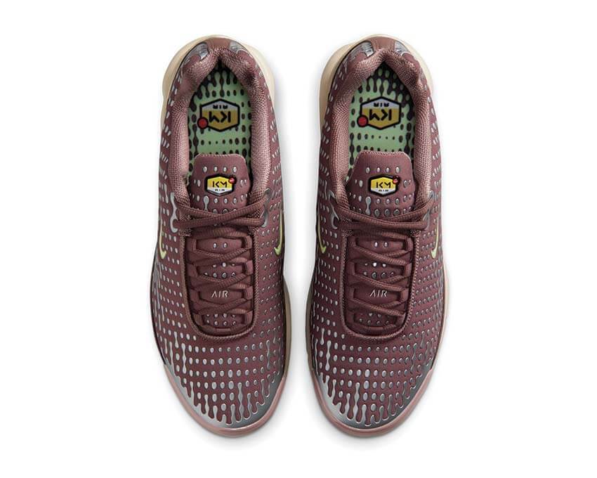 Tênis Nike Air Max Plus VII x Kylian Mbappé em ameixa com bege — imagem 5
