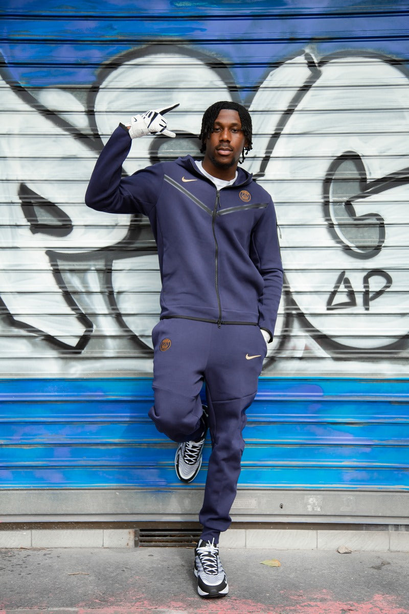 Calça PSG Tech Fleece - Azul e Dourado