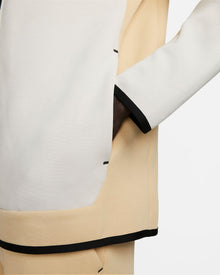 Jaqueta com capuz Nike Tech Fleece - Bege, Branco e Azul
