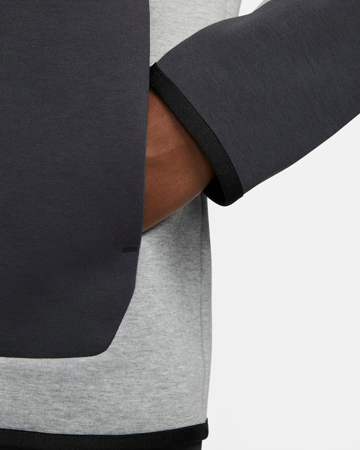 Jaqueta com capuz Nike Tech Fleece - Cinza e Verde