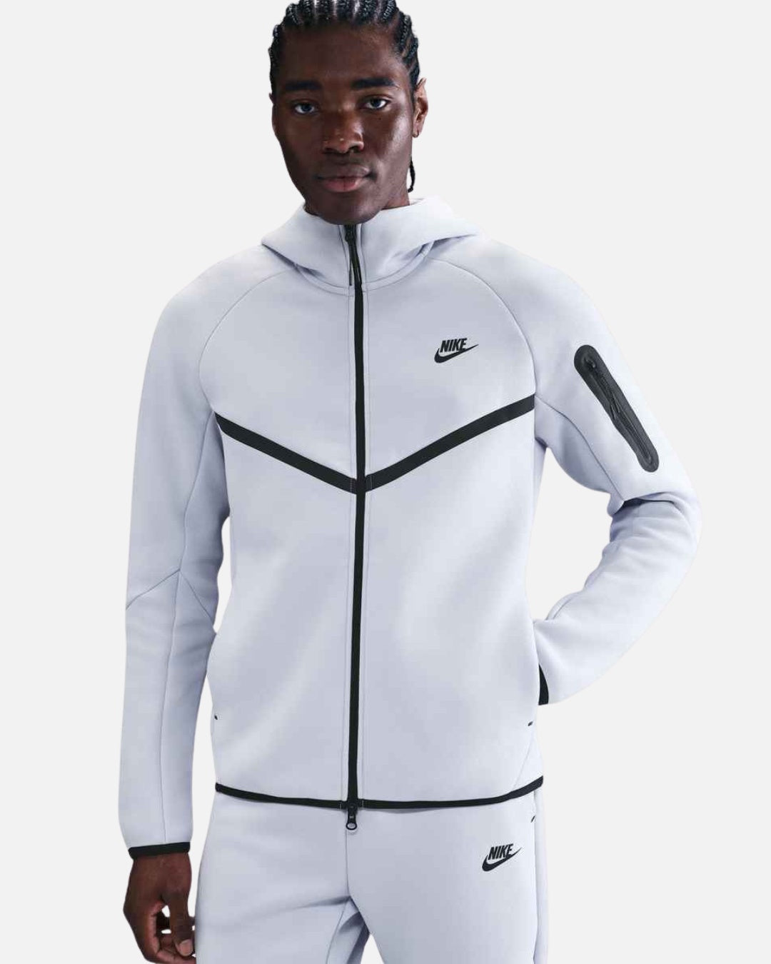 Moletom com capuz Nike Tech Fleece Windrunner - Cinza