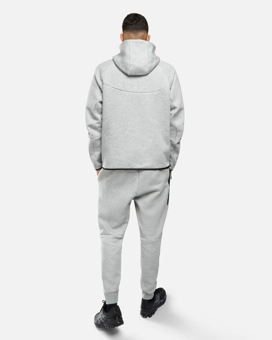 Jaqueta Nike Tech Fleece Windrunner - Cinza e Preto