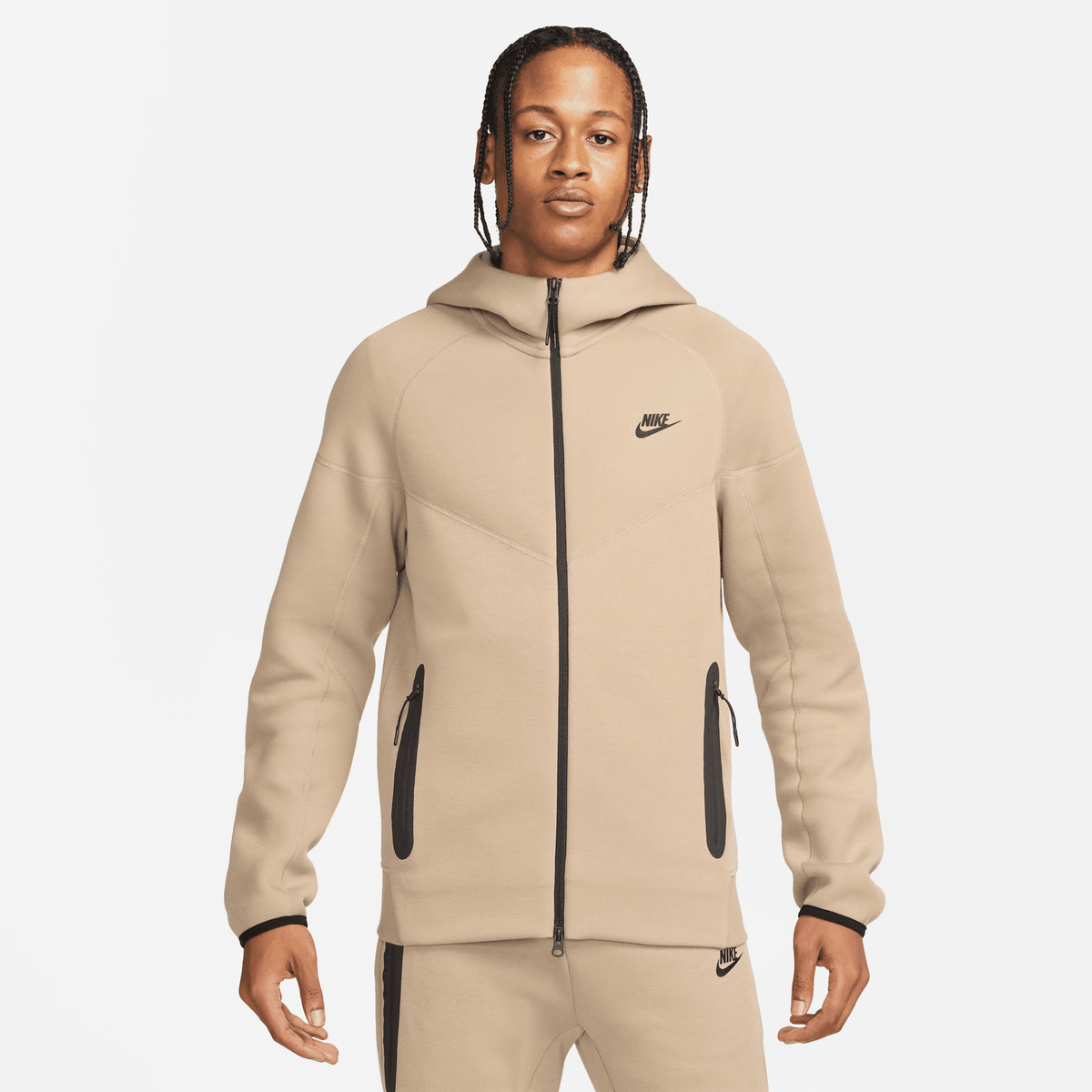 Jaqueta Nike Tech Fleece Windrunner - Marrom