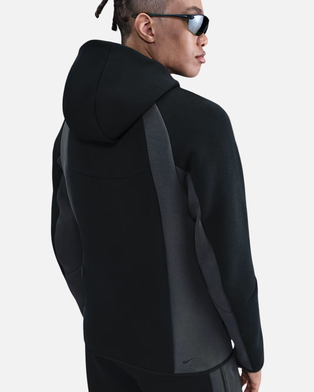 Jaqueta Nike Windrunner Tech Fleece - Preto e Cinza