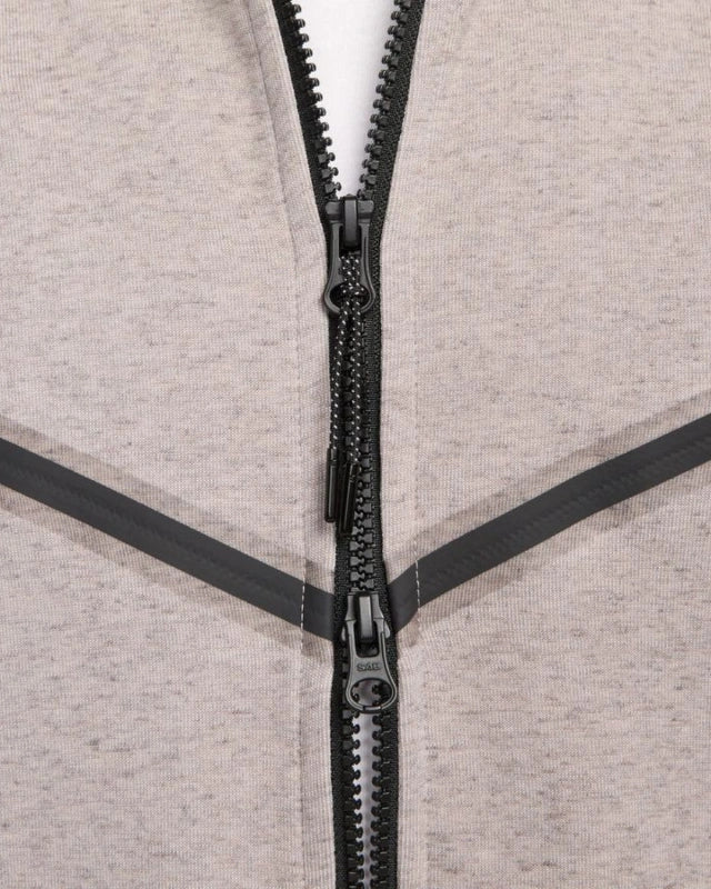 Jaqueta Tottenham Tech Fleece - Marrom-acinzentado