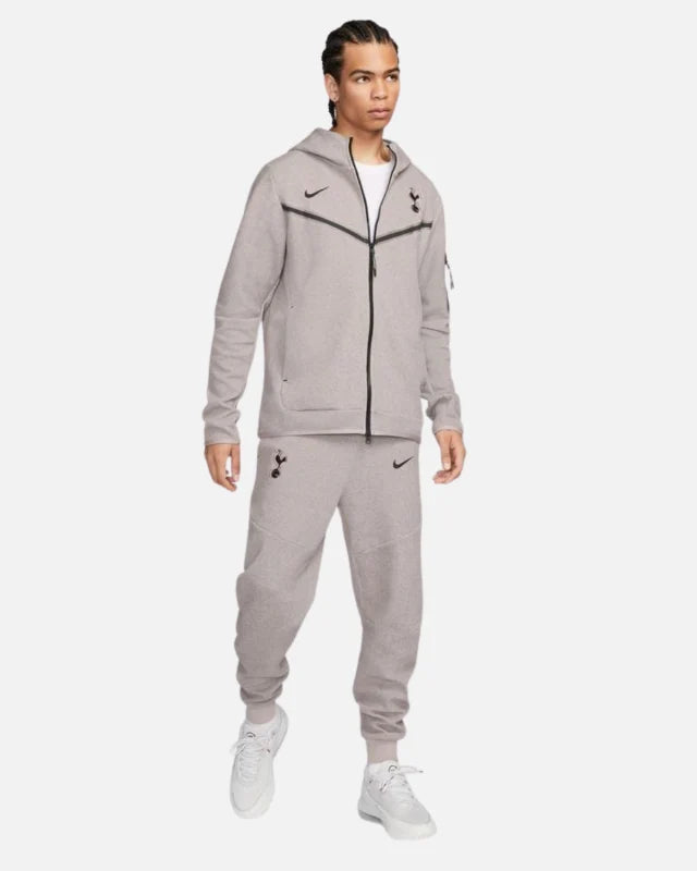 Jaqueta Tottenham Tech Fleece - Marrom-acinzentado